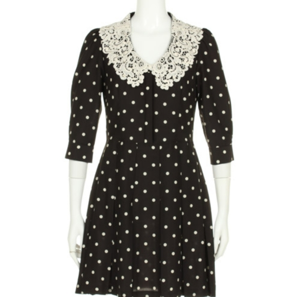 Snidel black & white polka dots vintage inspired dress - Picture 1 of 10